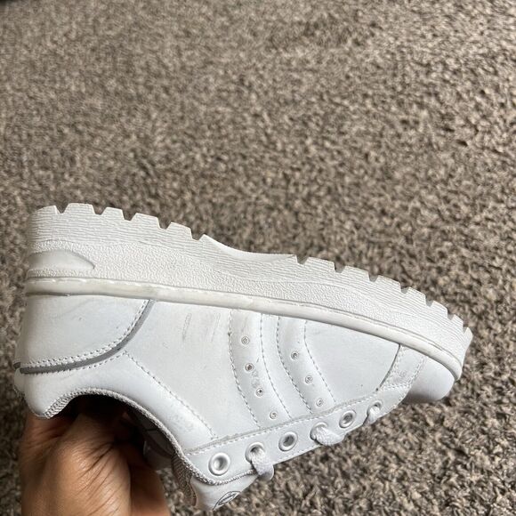 Vintage Soho Size 6 Platform Sneakers Women White 90s Y2K Platform Chunky - Picture 7 of 12